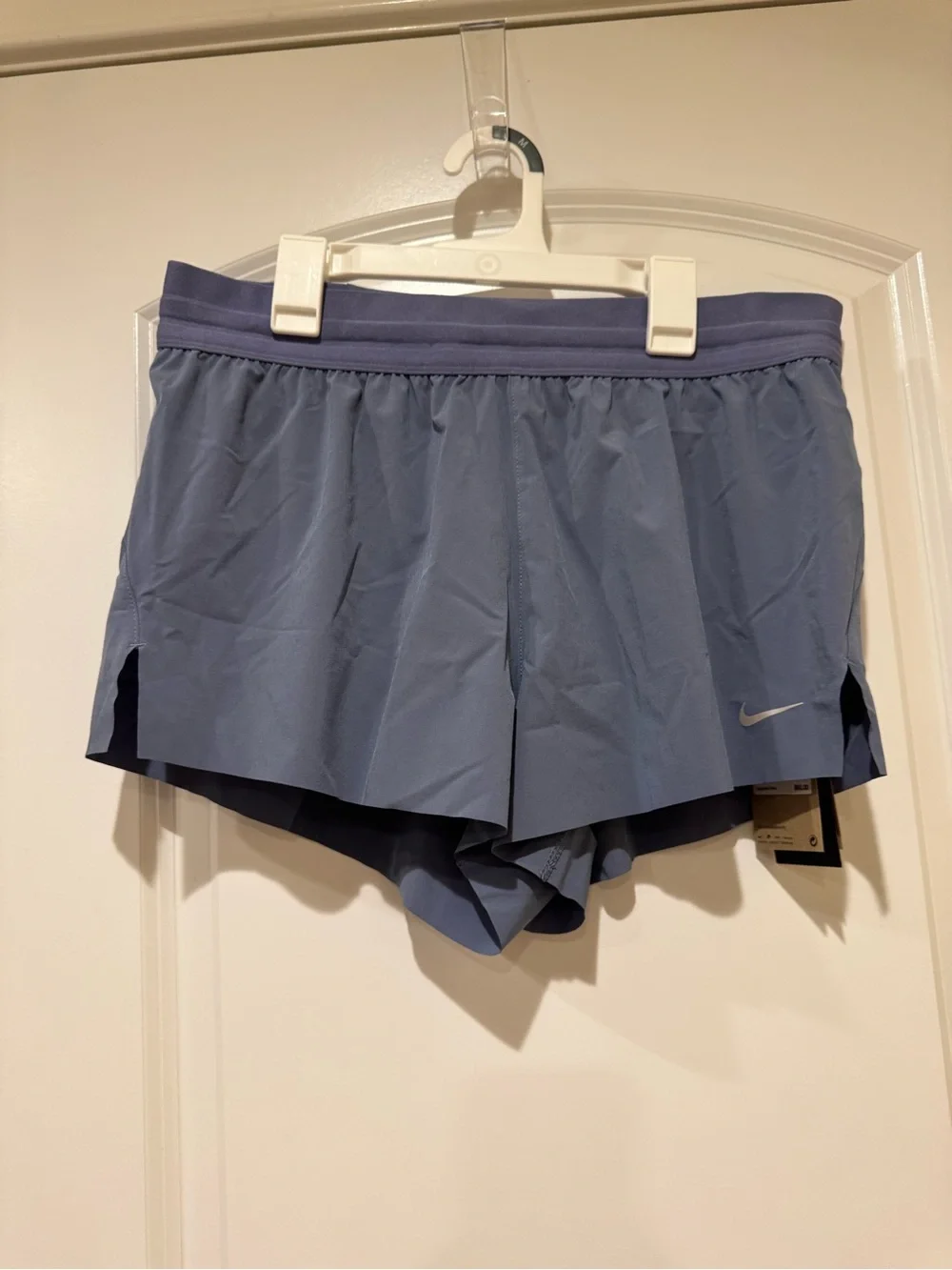 Nike Swift Light Blue Athletic Shorts with Inner Liner